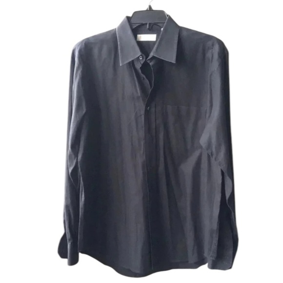 Missoni cotton button shirt charcoal gray long sleeves Size 16.5 42 - Picture 6 of 6